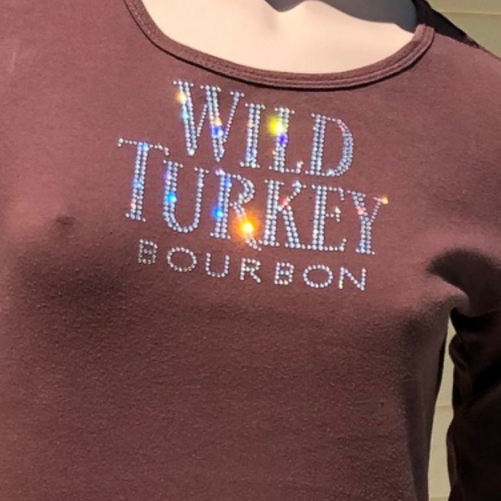 Swarovski Crystal Embellished Long Sleeve Tee (L)